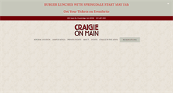 Desktop Screenshot of craigieonmain.com